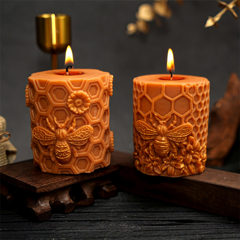 Potsticker Mold - 3D Honeycomb Column Silicone Candle Mold