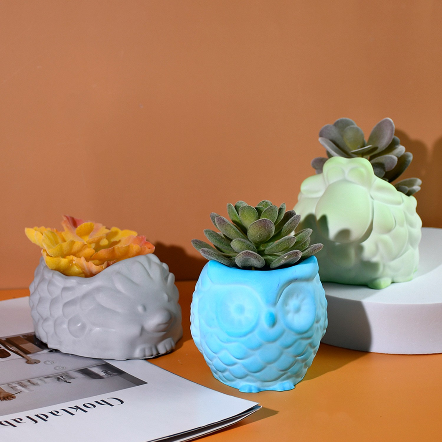3D Animal Flower Pot Silicone  - Potsticker Mold ulasan dan harga