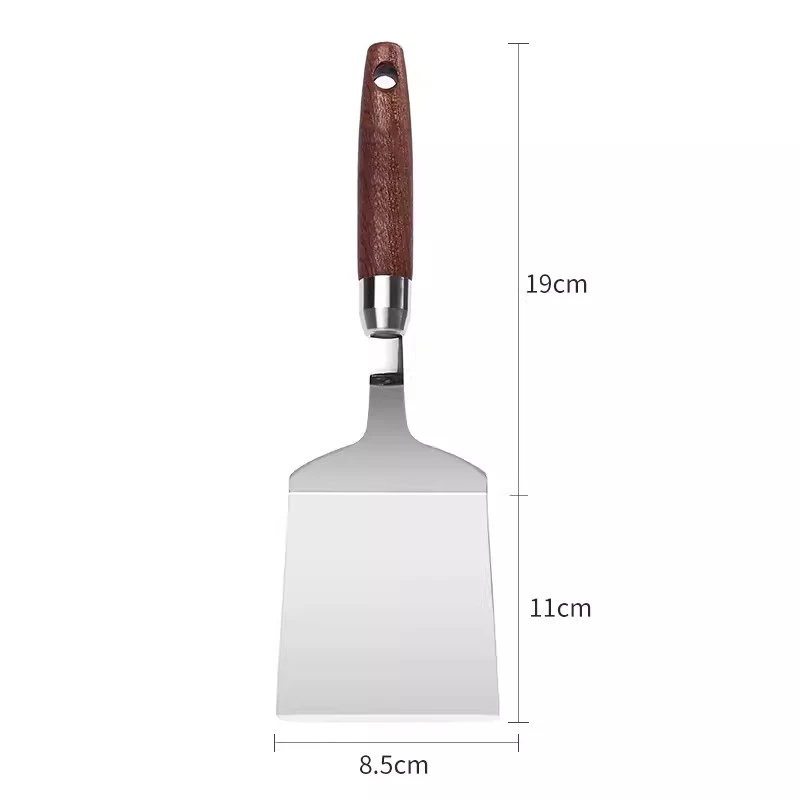 Stainless Steel Spatula with W - Okonomiyaki Spatula ulasan dan harga
