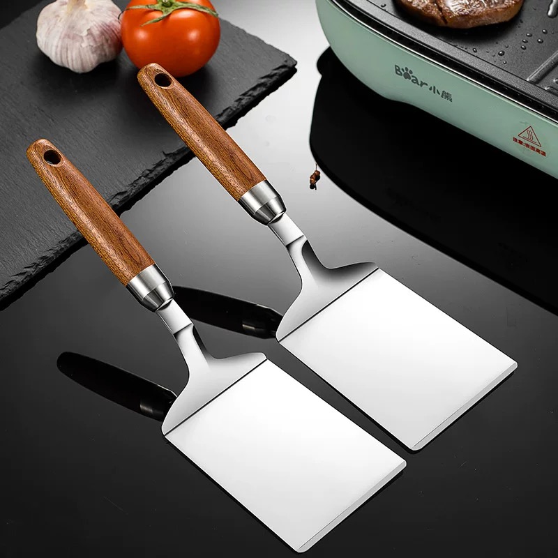 Stainless Steel Frying Spatula - Okonomiyaki Spatula ulasan dan harga