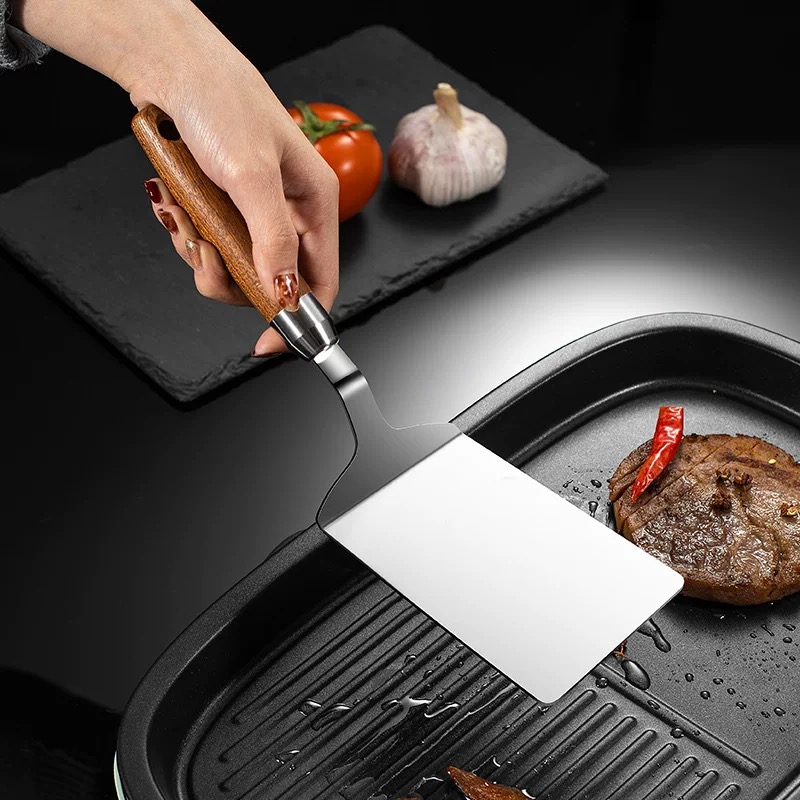 Stainless Steel Frying Spatula - Okonomiyaki Spatula ulasan dan harga