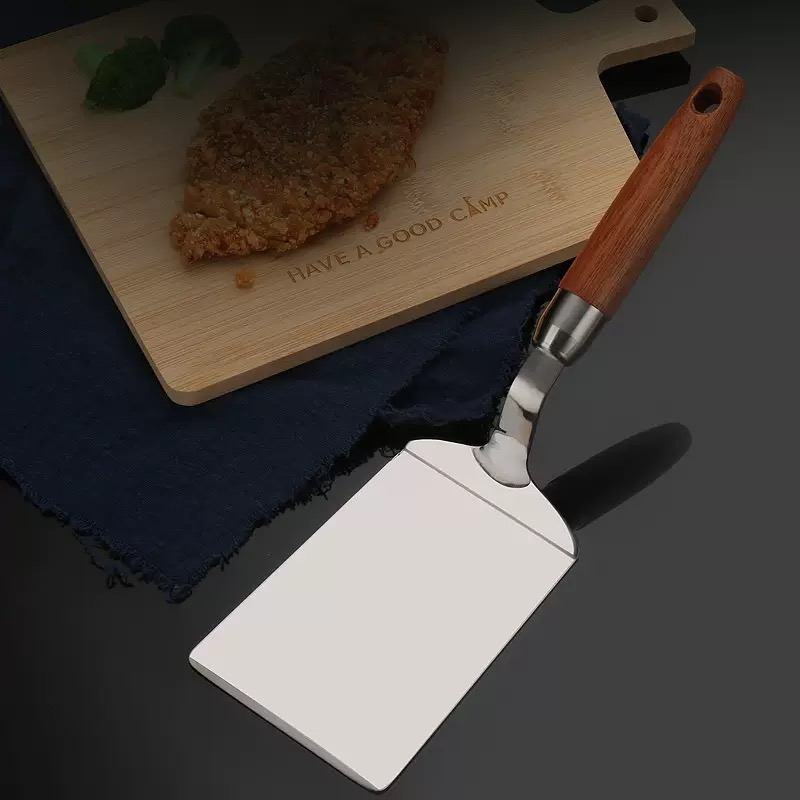 Stainless Steel Frying Spatula - Okonomiyaki Spatula ulasan dan harga