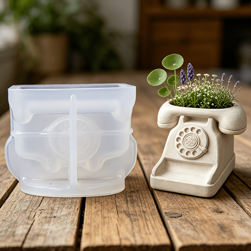 3D Vintage Rotary Telephone Su - Potsticker Mold ulasan dan harga