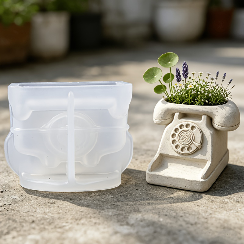 3D Vintage Rotary Telephone Su - Potsticker Mold ulasan dan harga