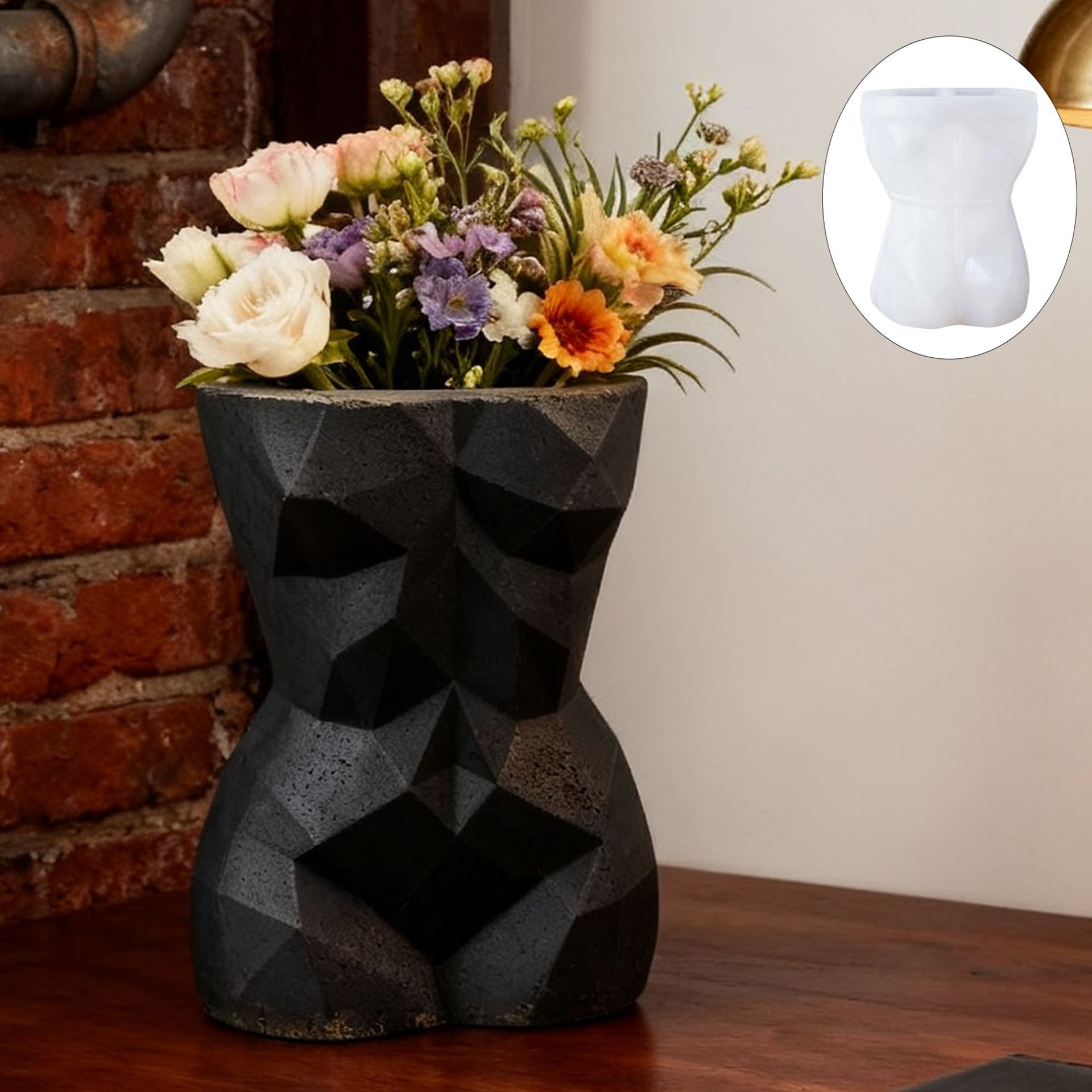 3D Geometric Female Body Flowe - Potsticker Mold ulasan dan harga