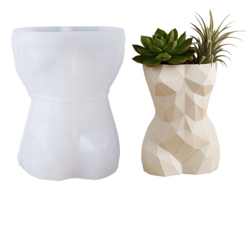 3D Geometric Female Body Flowe - Potsticker Mold ulasan dan harga