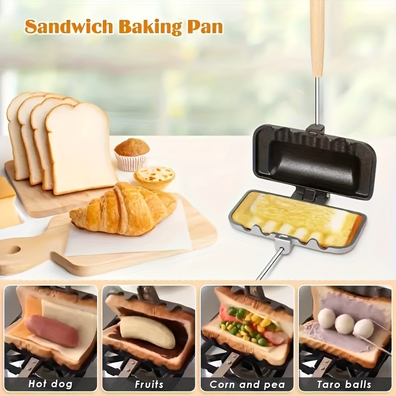 1pcs Breakfast Sandwich Maker  - Hot Dog Press ulasan dan harga