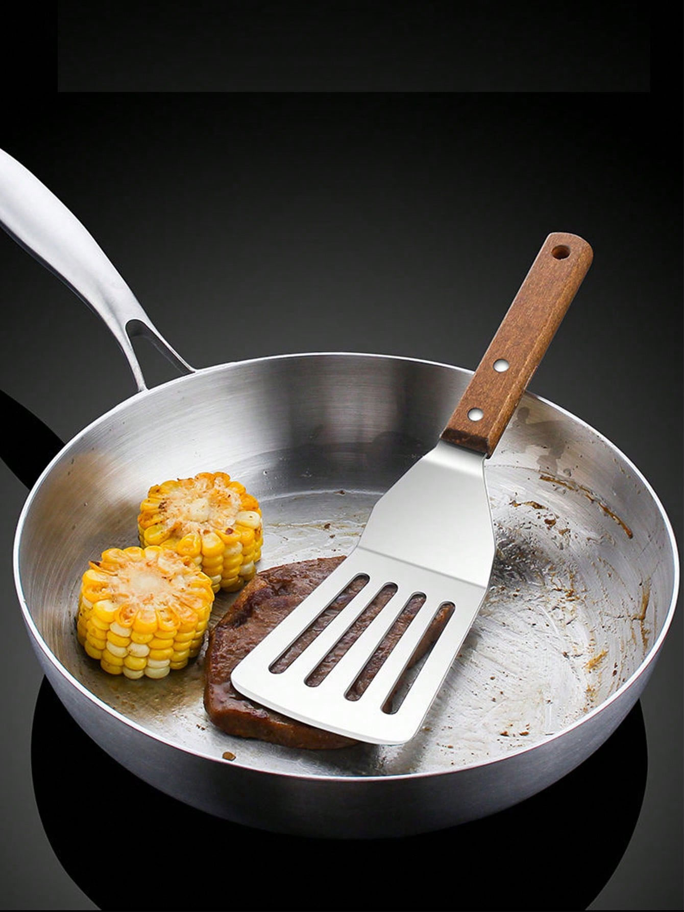 Teppanyaki Spatula, Stainless  - Okonomiyaki Spatula ulasan dan harga