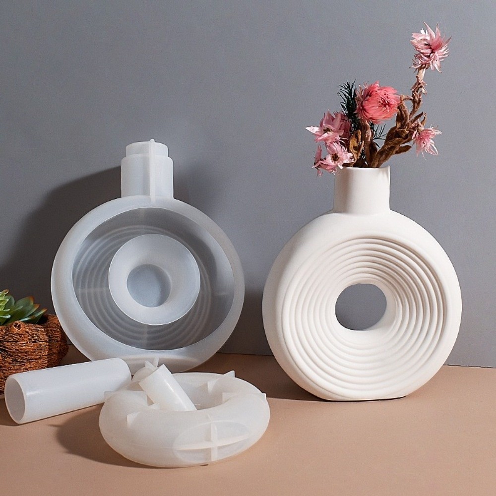 Oval Stripe Silicone Vase Mold - Potsticker Mold ulasan dan harga