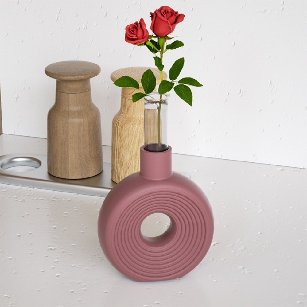 Oval Stripe Silicone Vase Mold - Potsticker Mold ulasan dan harga