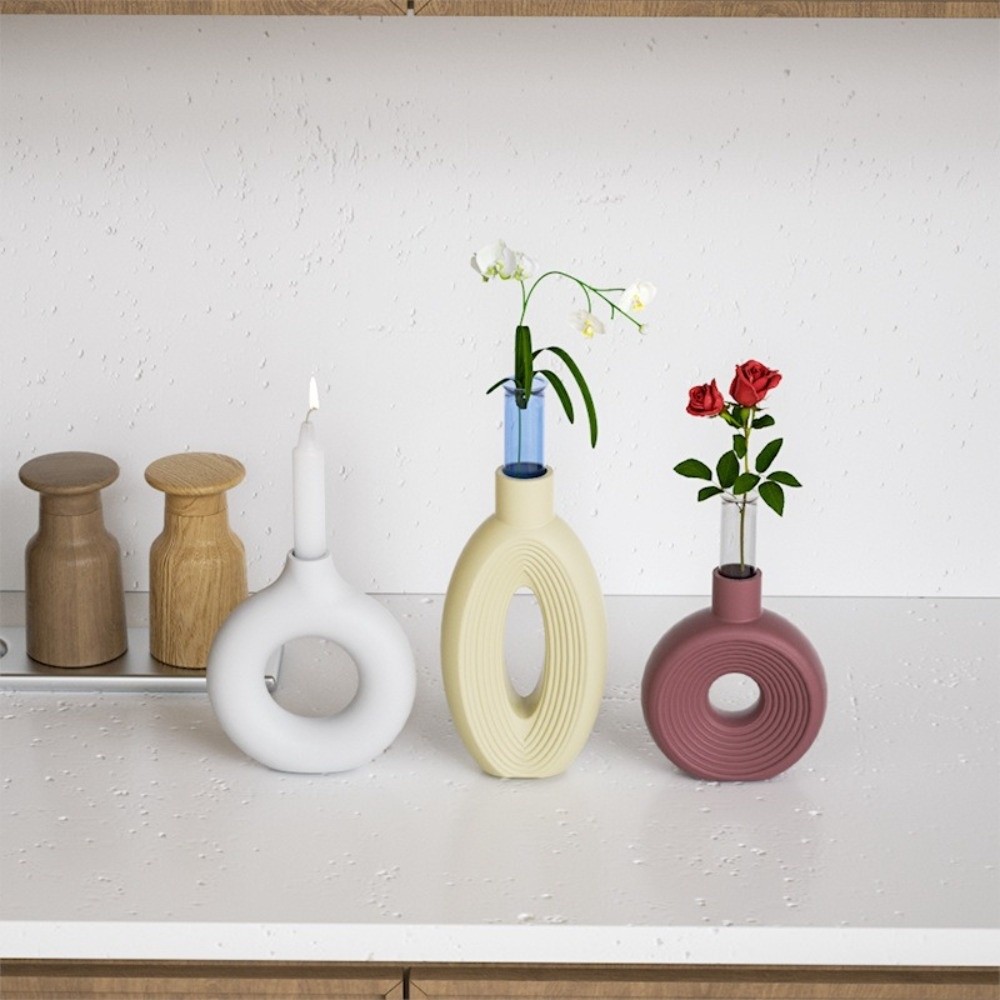 Oval Stripe Silicone Vase Mold - Potsticker Mold ulasan dan harga