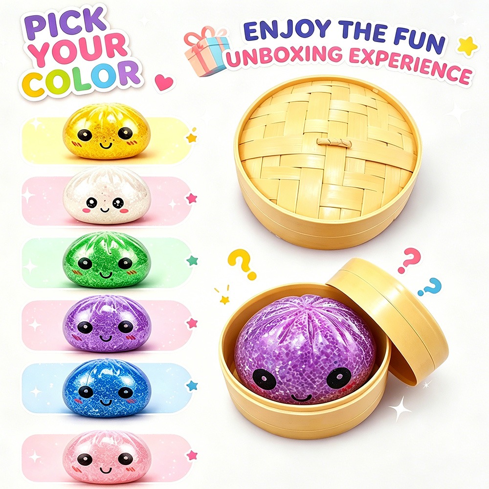 Mini New Glitter Steamed Bun S - Bao Steamer Bamboo ulasan dan harga