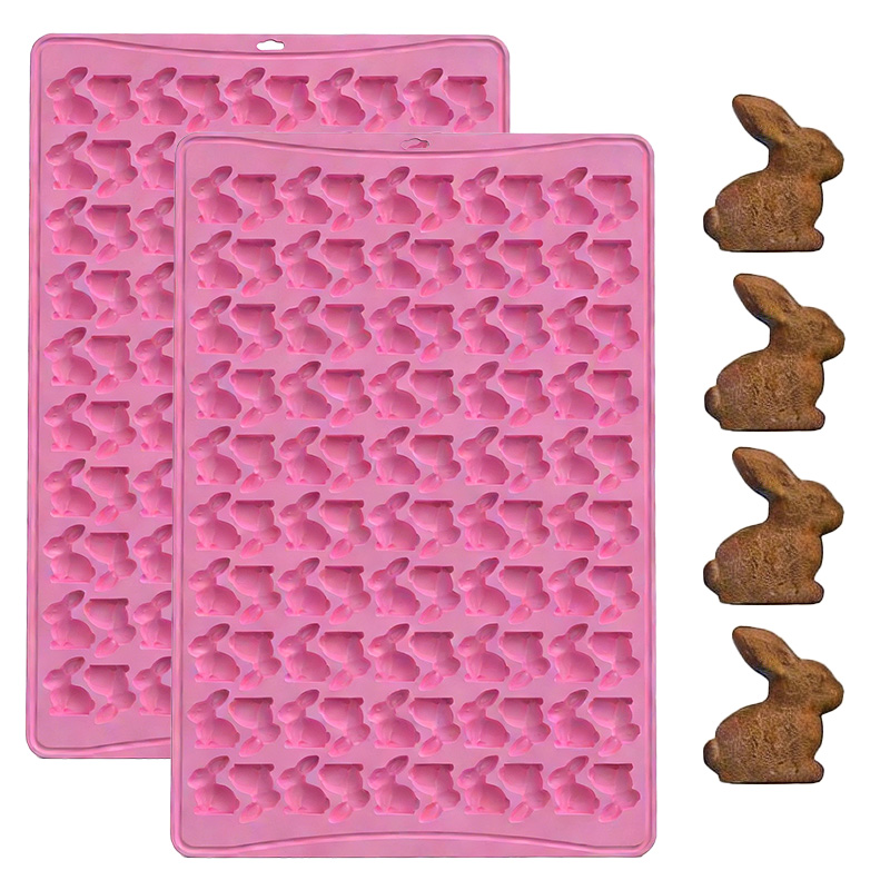 1pc 100 Grid 3D Rabbit Cookie  - Bunny Cake Mold ulasan dan harga